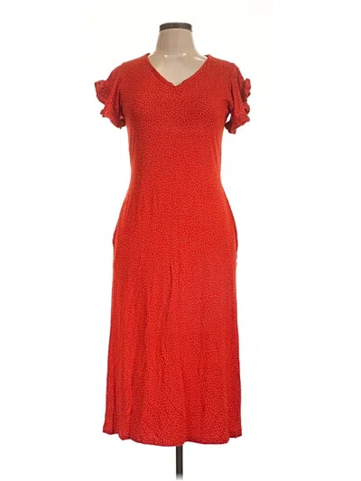 Pre-owned Assorted Brands Casual Dress In Red
