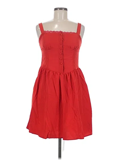 Pre-owned Assorted Brands Casual Dress In Red