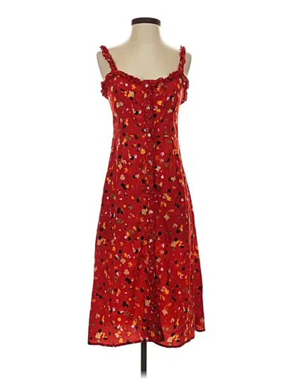 Pre-owned Assorted Brands Casual Dress In Red