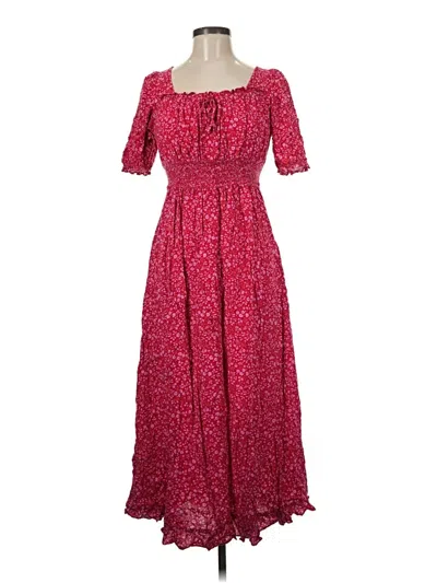 Pre-owned Assorted Brands Casual Dress In Red