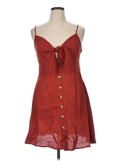 Pre-owned Assorted Brands Casual Dress In Red