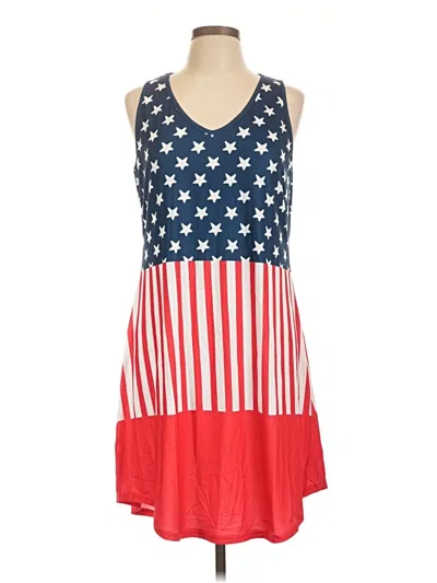 Pre-owned Assorted Brands Casual Dress In Red