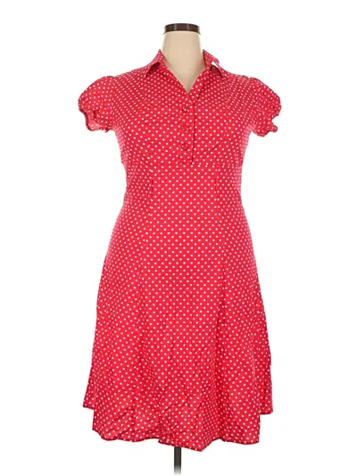 Pre-owned Assorted Brands Casual Dress In Red
