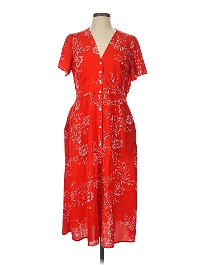 Pre-owned Assorted Brands Casual Dress In Red