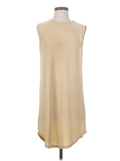 Pre-owned Assorted Brands Casual Dress In Tan