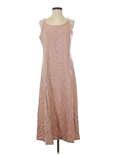 Pre-owned Assorted Brands Casual Dress In Tan