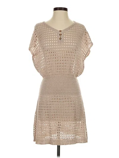 Pre-owned Assorted Brands Casual Dress In Tan