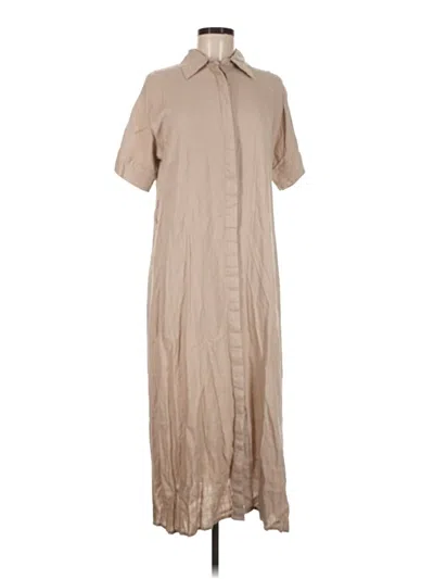 Pre-owned Assorted Brands Casual Dress In Tan