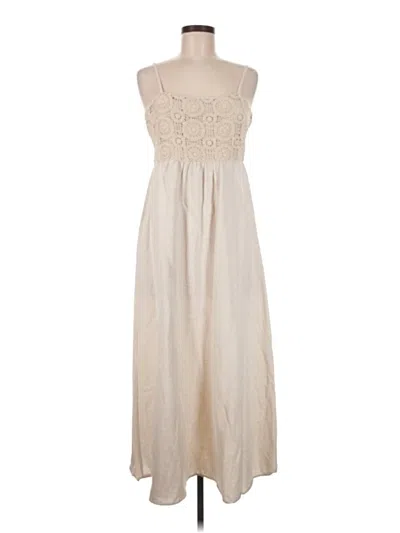 Pre-owned Assorted Brands Casual Dress In Tan