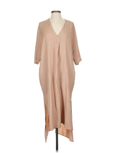 Pre-owned Assorted Brands Casual Dress In Tan