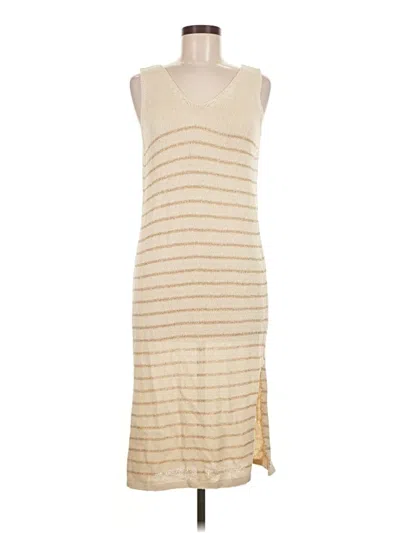 Pre-owned Assorted Brands Casual Dress In Tan