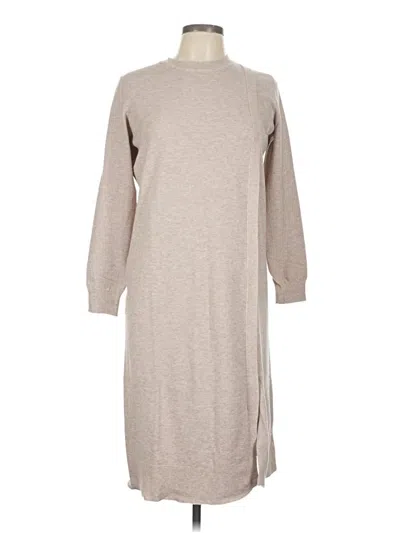 Pre-owned Assorted Brands Casual Dress In Tan
