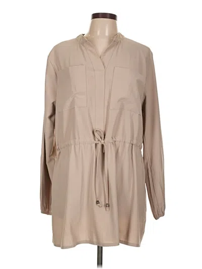 Pre-owned Assorted Brands Casual Dress In Tan