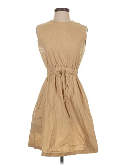 Pre-owned Assorted Brands Casual Dress In Tan