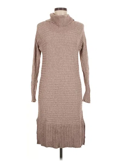 Pre-owned Assorted Brands Casual Dress In Tan