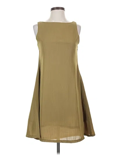 Pre-owned Assorted Brands Casual Dress In Tan