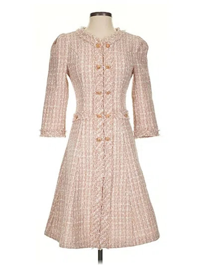 Pre-owned Assorted Brands Casual Dress In Tan