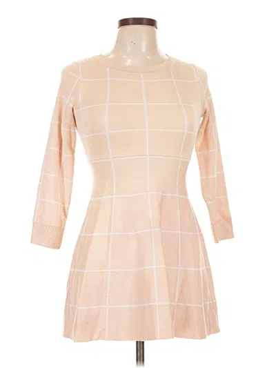 Pre-owned Assorted Brands Casual Dress In Tan