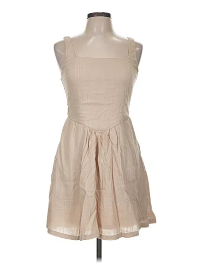 Pre-owned Assorted Brands Casual Dress In Tan