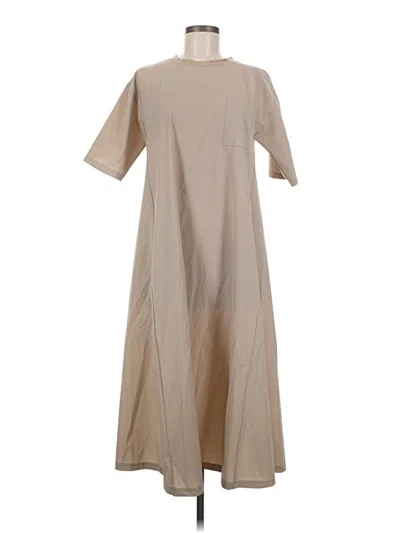Pre-owned Assorted Brands Casual Dress In Tan