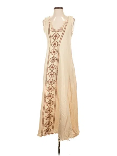 Pre-owned Assorted Brands Casual Dress In Tan