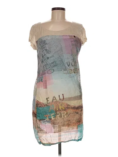 Pre-owned Assorted Brands Casual Dress In Tan