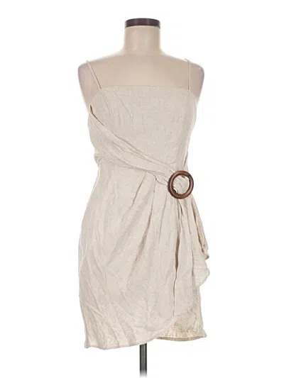 Pre-owned Assorted Brands Casual Dress In Tan