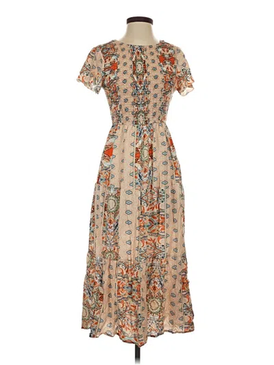 Pre-owned Assorted Brands Casual Dress In Tan