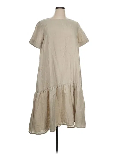 Pre-owned Assorted Brands Casual Dress In Tan