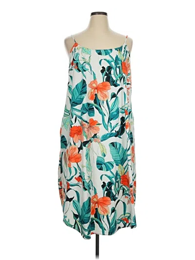Pre-owned Assorted Brands Casual Dress In Teal
