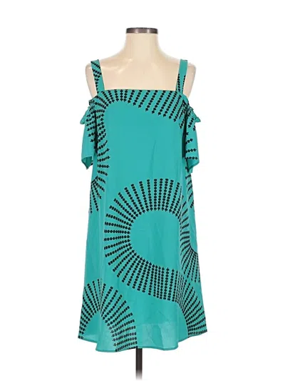 Pre-owned Assorted Brands Casual Dress In Teal