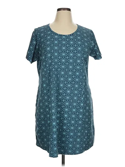 Pre-owned Assorted Brands Casual Dress In Teal