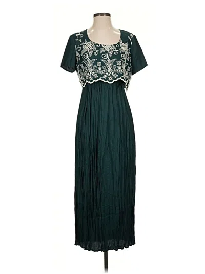 Pre-owned Assorted Brands Casual Dress In Teal