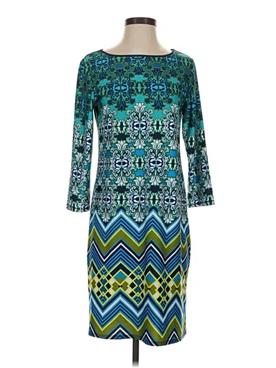 Pre-owned Assorted Brands Casual Dress In Teal