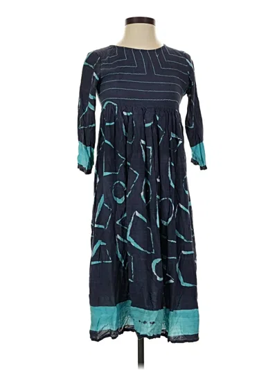 Pre-owned Assorted Brands Casual Dress In Teal