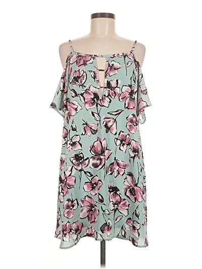Pre-owned Assorted Brands Casual Dress In Teal