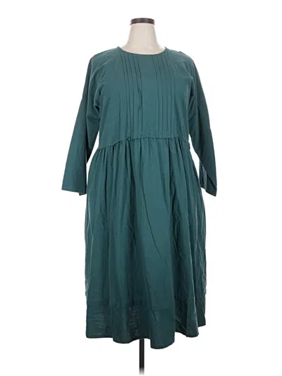 Pre-owned Assorted Brands Casual Dress In Teal