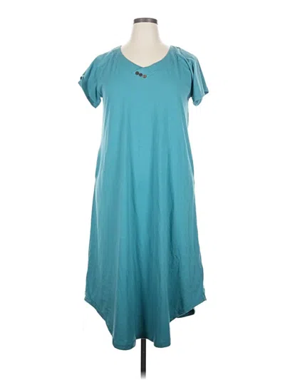 Pre-owned Assorted Brands Casual Dress In Teal