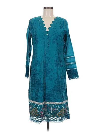 Assorted Brands Casual Dress In Teal