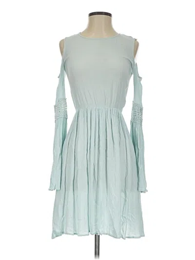 Pre-owned Assorted Brands Casual Dress In Teal