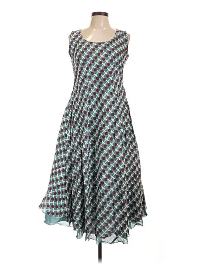 Pre-owned Assorted Brands Casual Dress In Teal