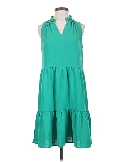 Pre-owned Assorted Brands Casual Dress In Teal