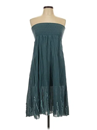 Pre-owned Assorted Brands Casual Dress In Teal