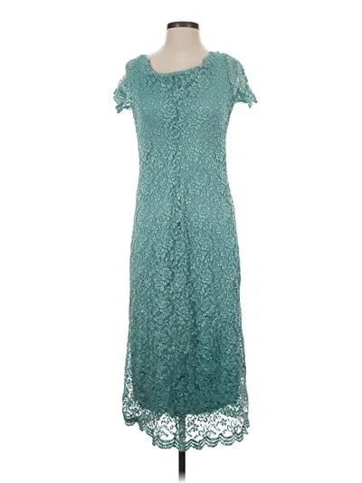 Pre-owned Assorted Brands Casual Dress In Teal