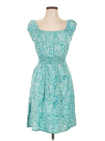 Pre-owned Assorted Brands Casual Dress In Teal