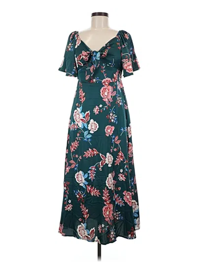 Assorted Brands Casual Dress In Teal