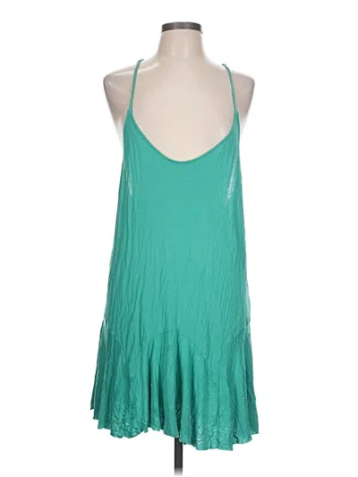 Pre-owned Assorted Brands Casual Dress In Teal