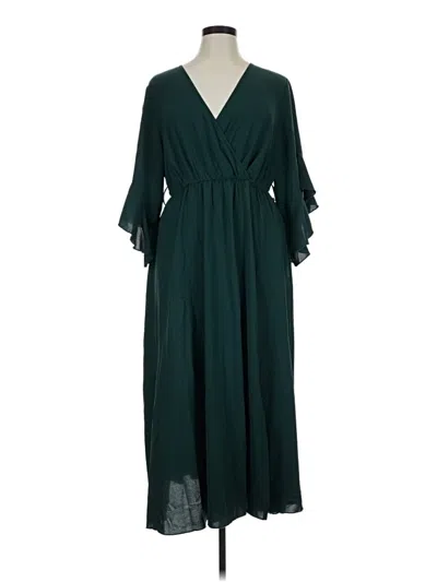 Pre-owned Assorted Brands Casual Dress In Teal