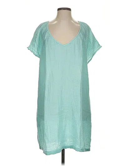 Pre-owned Assorted Brands Casual Dress In Teal