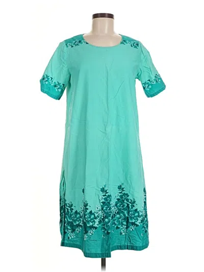 Pre-owned Assorted Brands Casual Dress In Teal